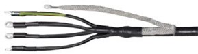 Концевые термоусаживаемые муфты для кабеля с ПВХ-СПЭ изоляцией с броней или экраном до 1 кВ